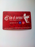 Carte De Visite L' In ô Sens Strasbourg - Visiting Cards