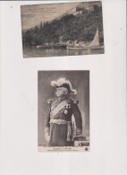 Franchise Secours Aux Blessés Militaires -AIX LES BAINS & CARPENTRAS S/ 2 CPA-GAL.JOFFRE&CH. DE BOURDEAU - Guerre De 1914-18