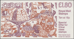 Großbritannien-Markenheftchen O-95 Recipe Cards 1986, ** - Postzegelboekjes
