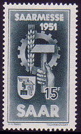 306 Saarmesse Saarbrücken 1951, ** - Unused Stamps