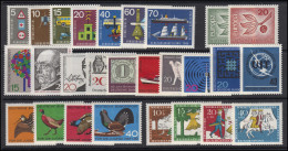 462-488 Bund-Jahrgang 1965, 27 Marken Komplett, Postfrisch ** - Jahressammlungen