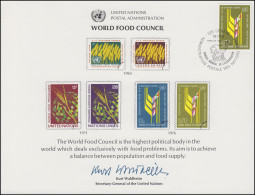 UNO Erinnerungskarte EK 10 Welternährungsrat  (WFC) 1976, Genf-FDC 19.11.1976 - Sonstige & Ohne Zuordnung