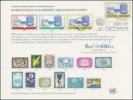 UNO Erinnerungskarte EK 11 Geistiges Eigentum 1977, NY-FDC 11.3.1977 - Andere & Zonder Classificatie