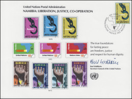 UNO Erinnerungskarte EK 13 Namibia 1978, Genf-FDC 5.5.1978 - Sonstige & Ohne Zuordnung