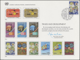 UNO Erinnerungskarte EK 24 Handel Und Entwicklung 1983, NY-FDC 6.6.1983 - Andere & Zonder Classificatie