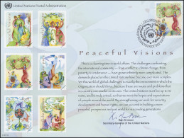 UNO Erinnerungskarte EK 62 Friedliche Visionen 2007, Genf-FDC 1.6.2007 - Sonstige & Ohne Zuordnung