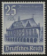 758 Winterhilfswerk Bauwerke 25+15 Pf ** - Unused Stamps
