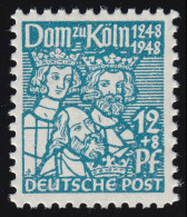 Bizone 70XA Kölner Dom 12 Pf. Dunkeltürkisblau ** - Mint