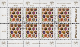 Österreich 1990 Tag Der Briefmarke 1990, Kleinbogen Mit ET-O WIEN 1010 - 25.5.90 - Oblitérés