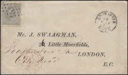 22 König Wilhelm 12 1/2 C. EF Brief Nummer 46 Groningen 14.11. Nach London - Autres & Non Classés