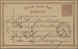 Postkarte P 1 Adler In Großer Ellipse 1/2 Groschen, DÜSSELDORF 13.1.75 - Storia Postale