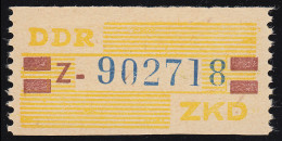 25-Z-N Dienst-B, Billet Blau Auf Gelb, Nachdruck ** Postfrisch - Ungebraucht