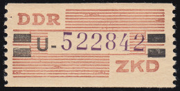 29-U-Neudruck Dienst-B, Billet Violett Und Schwarz Auf Orange, ** Postfrisch - Mint
