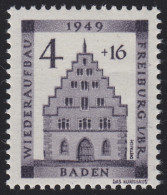 Baden 38A Wiederaufbau 4 Pf. Gezähnt ** - Baden