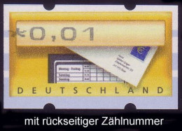 5.1 Briefkasten Euro, Mit Nummer, Euro-Zeichen Fehlt, ** - Automatenmarken [ATM]