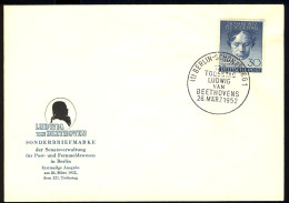 87 Ludwig Van Beethoven 1952 - Amtlicher FDC - Sonstige & Ohne Zuordnung