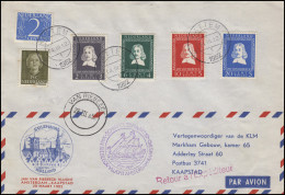 Sonderflug Amsterdam-Kaapstad KLM Jan Van Riebeeck 25.3.52 Und Weiter SSt 6.4.52 - Airmail