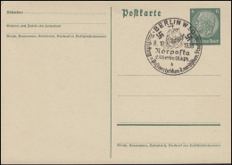 Postkarte P 226I Hindenburg 6 Pf Mit SSt BERLIN Ausstellung NORPOSTA 8.10.1938 - Altri & Non Classificati