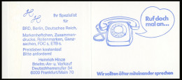22Iu MH BuS 1980 Buchdruck - Mit Zählbalken ** - 1971-2000