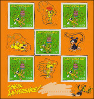 3708 Grußmarke Geburtstag Comicfigur Marsupilami - Kleinbogen I Mit 5 Marken ** - Altri & Non Classificati