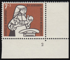 243 Kinderpflege 7+3 Pf Hebamme ** FN2 - Unused Stamps