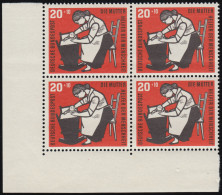 245 Kinderpflege 20+10 Pf Kinderwiege ** Eck-Vbl U.l. Zähnung 0-1 - Unused Stamps