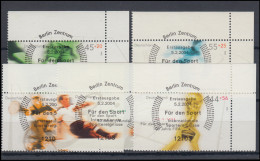 2382-2386 Sporthilfe Fußball Olympia 2004: ER-Satz O.r. Vollstempel ESSt Berlin - Used Stamps