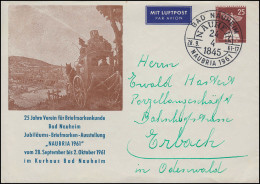 Berlin PU 19/22 Ausstellung NAUBRIA 1961 Bad Nauheim, Passender SSt 28.9.1961 - Other & Unclassified