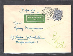 Berlin, Postschnelldienst Mit  EF. Mi.-Nr. 55. - Lettres & Documents