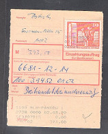 DDR. EF. Mi.-Nr. 1899 Auf Einzahlungsauftrag. - Lettres & Documents