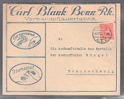 DR. Reklame-Brief,  Verbandpflasterfabrik Carl Blank Bonn. - Autres & Non Classés