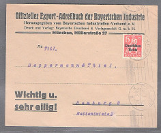 DR. Reklame-Brief, Offizielles Export-Adreßbuch Der Bayerischen Industrie. - Sonstige & Ohne Zuordnung