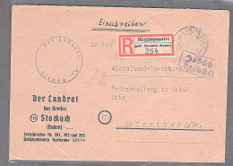 All. Bes. R-Fernbrief Mit Gebühr Bezahlt Aus Stockach-14.2.46 - Altri & Non Classificati