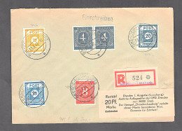 SBZ. Ost-Sachsen, R-Ortsbrief (Kempe-Brief) Mit Mi.-Nr. 47 Ga+48 Gc, Sign. Ströh - Sonstige & Ohne Zuordnung