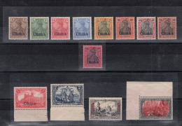 Deutsche Post In China 1901, Mi.-Nr. 15-27 Postfrisch, FA. Jäschke-L. BPP. - Deutsche Post In China