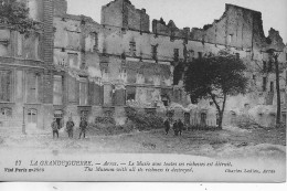 62 -   Arras - Le Musée Avec Toutes Ses Richesses Est Détruit ** CPA  Vierge Et Animée  ** - Arras