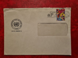 LETTRE / CARTE UNITED NATIONS GENEVE 1996 50° ANNIVERSAIRE DE UNICEF SPORTS ET ENVIRONNEMENT VELOS - Other & Unclassified