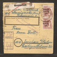 SBZ, Mi.-Nr. A 195 Me.F Auf Paketkarte. - Altri & Non Classificati