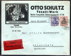 DR. Reklame-Brief, Tezett-Werk, Otto Schultz, Berlin. - Autres & Non Classés