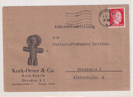 DR. Reklamebrief, Kork-Fabrik, Kork-Oeser & CO. Dresden - Other & Unclassified