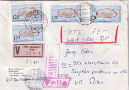 Bund, Ausland-Wertbrief Mit Me.F. Mi.-Nr.  1144 - Lettres & Documents