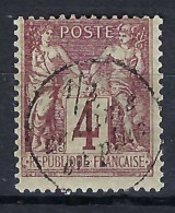 FRANCE Ca.1877:  Le Y&T 88 Surch. "1/2 Centime En Plus" Dans Un Cercle", Neuf*, Petit Aminci - 1876-1898 Sage (Type II)