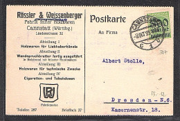 DR., Reklame-Karte, Holzwaren Fabrik Rössler&Weissenberger Cannstatt - Autres & Non Classés