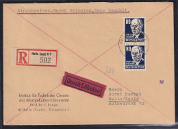  DDR 1953, Freimarke Mi.-Nr. 339 Xb XI, 2X Auf Ortsbrief, FA. Paul - Covers & Documents