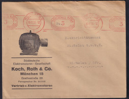 DR. Reklame-Brief, Süddeutsche Elektromotoren Gesell. Koch, Roth & Co.München  - Other & Unclassified