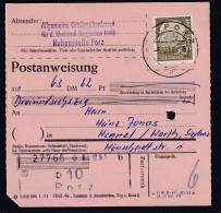 Bund, Postanweisung Mit EF MI.-Nr. 261 - Lettres & Documents