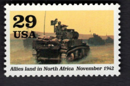 2039850770 1992 SCOTT 2697I (XX) POSTFRIS MINT NEVER HINGED - WORLD WAR II - TANK IN DESERT - ALLIES LAND IN NORTH AFRIC - Unused Stamps
