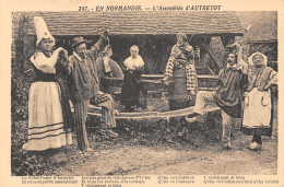 76-NORMANDIE FOLKLORE ASSEMBLEE D AUTRETOT-N°T5205-C/0187 - Autres & Non Classés