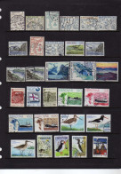 Iles Feroe - (1975-78) - Carte - Paysage - Oiseaux -  Bateaux Obliteres - Féroé (Iles)