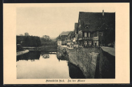 AK Schwäbisch Hall, An Der Mauer  - Schwaebisch Hall